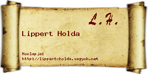 Lippert Holda névjegykártya